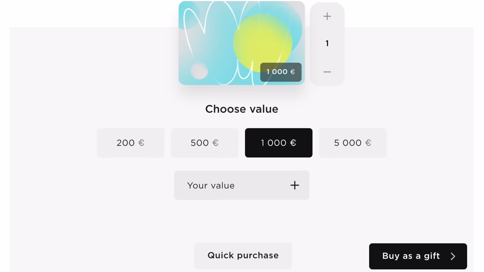 Digift B2C widget (iframe)